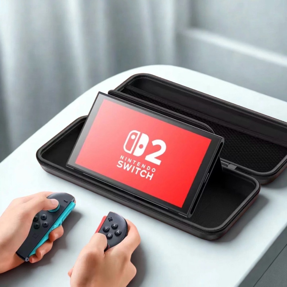 Red Carrying and Accessory Case Nintendo Switch 2 - Picture 6 of 6
